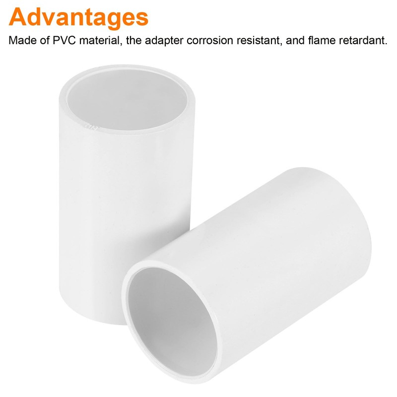 MECCANIXITY PVC Conduit Coupler Straight Fittings 25mm Terminating Coupler Connectors