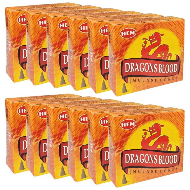 Dragon's Blood Incense Cones and Cone Incense Burner Bundle Insence