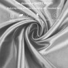 2 Pack Grey Satin Pillowcases for Hair and Skin, Softer