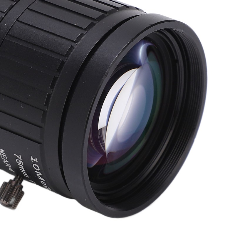 C Mount Lens 75mm Focal Length 10MP Pixels Fixed Zoom
