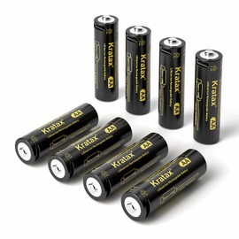 Kratax USB Rechargeable AA Batteries 1.5V, 3000mWh High Capacity Constant Voltage Double A Rechargeable Lithium Battery USB, Long Lasting, 2.5h Fast Charge, LED Indicator for Blink Camera-8 Pack