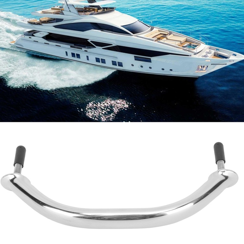 9in Boat Grab Bar Marine Grade 304 Stainless Steel Polished