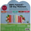 EOS Organic Lip Balm Juicy Peach Chamomile Mint Vanilla Strawberry,
