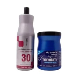 Decolorante Anven 350g Y Revelador 30 Volumenes 900ml Tono 30 Vol