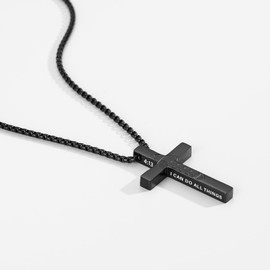 VULETO Football Cross Necklace for Boys Men, Football Accessories Gear Stuff Pendant Chain Valentines Christian Religious Easter Basket Stuffers Jewelry Gifts for Son Kids Teenage Teen Him Age 8-12 Coach Team