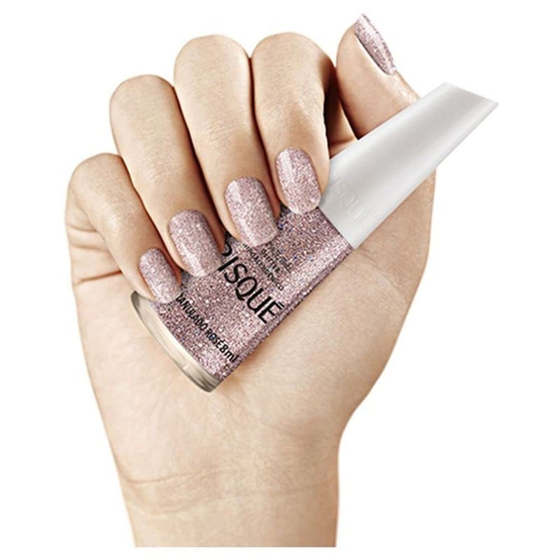 Nail Polish Risque Rose Glitter | Esmalte de Unhas |
