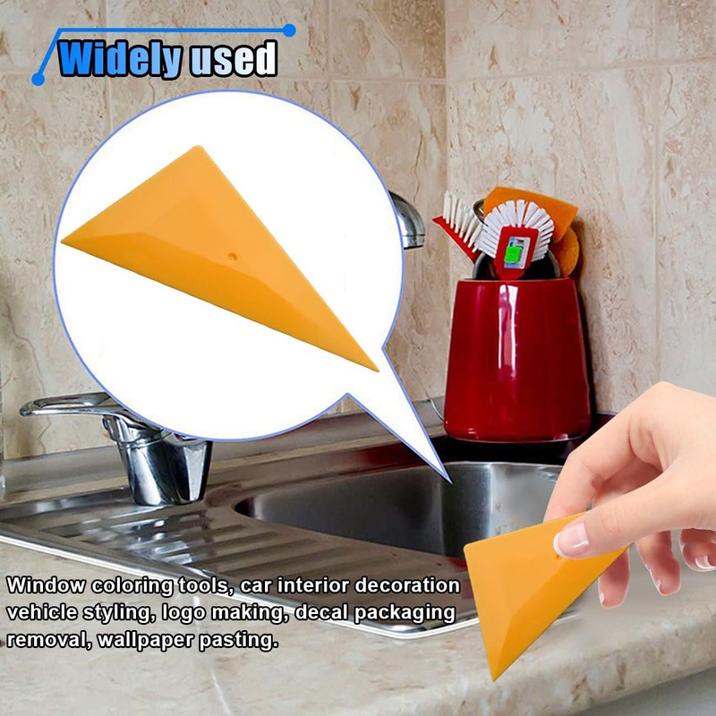 5PCS Triangle Contour Squeegee Car Window Tint Tools - Small
