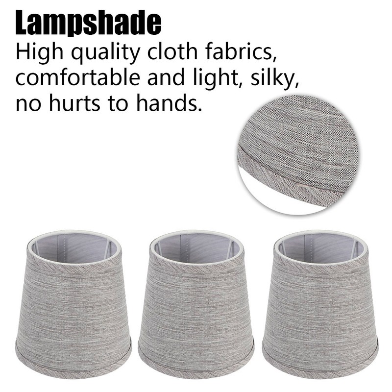6Pcs Lampshade Modern Light Cover Fabric Inner Film European Style