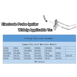 2-Prong Electrode Assembly Compatible with Suburban 232258, RV Water Heater Parts for Suburban Sw6de Sw10de SW Models DSI Electrode Probe Igniter 1Pack