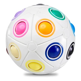 CUBIDI® - Big Rainbow Ball - Fascinating Brain Teasers and Fidget Toys - for Adults and Children for Boys and Girls