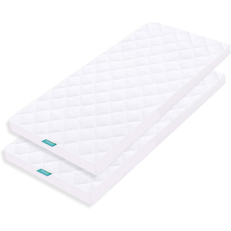 Biloban Waterproof Bassinet Mattress Pad Cover 2 Pack, Ultra Soft