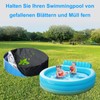 Foldable Circular Pool Cover, UV-Resistant Pet Folding Pool Cover, Portable