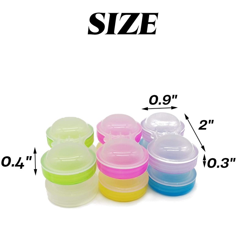 RONYOUNG 60PCS Contact Lens Cases Contact Lens Holder Box Left/Right