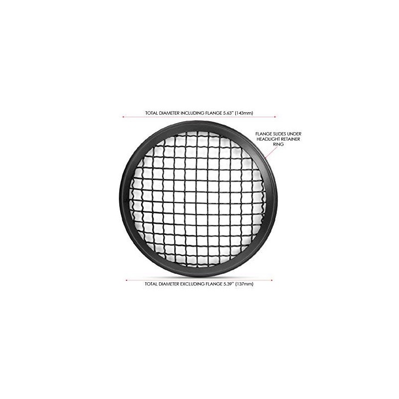 Alchemy Parts 5.75" INCH Guard Metal Headlight Cover for Scrambler