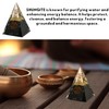 Mystic Gleam Shungite Orgone Pyramid - Orgonite Pyramid with Copper