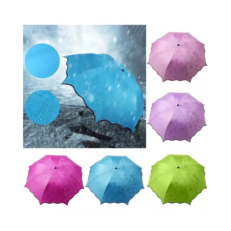 Innovaciones Pack 20paraguas Magico Cambia Con El Agua Mayoreo Recistente