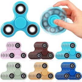 Silipull 84 Pcs Fidget Spinner Toy Bulk Sensory Fidget Toy for Adults Kids Party Favors Classroom Prizes Gift Bag Fillers Stress Relief, 6 Colors