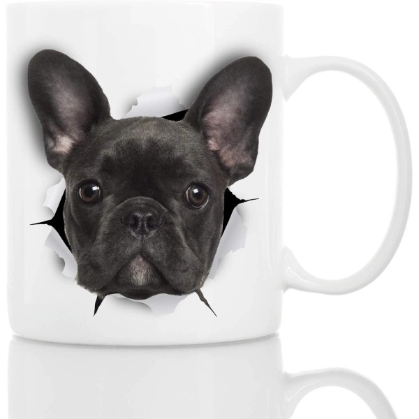 Winston & Bear Black French Bulldog Mug - Ceramic 1