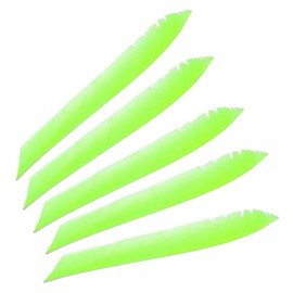 PATIKIL Pfeilfedern, 50 Stück 11 Zoll Truthahnfeder Pfeil Feder Bogenschießen Pfeilfeder Linker Flügel Schildfeder für Bogenschießen Zubehör DIY Zielschießen, Fluoreszierendes Grün