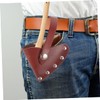 Gadpiparty Outdoor Leather Axe Head Cover Portable Hatchet Protector with