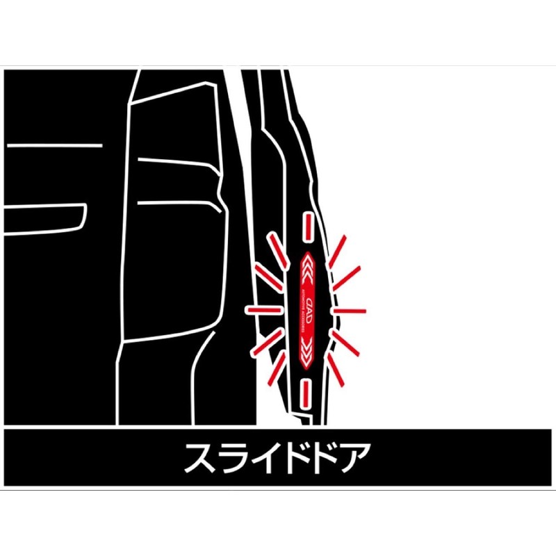 D.A.D. Garson DAD Night Sign Sticker Type D.A.D Red/White 2P