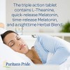 Puritan's Pride Tabletas para dormir de tres capas, 30 unidades
