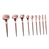 Baluue 9pcs Professional Makeup Brush for Women Versatile Plated Handle