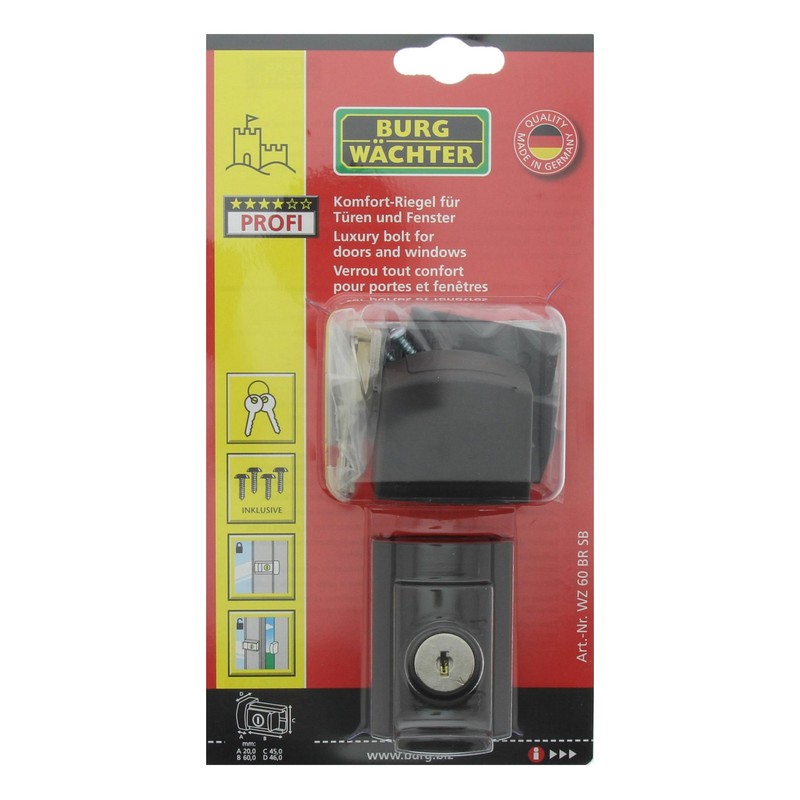 Burg-Wächter Window Protection, Brown, Small