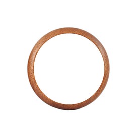 lasenersm 1 Piece Mini Wooden Makeup Mirror for Purse Cute Round Makeup Mirror Portable Makeup Mirror Cosmetic Mirror Personal Vanity Cosmetic Wooden Mirror for Women, Flat Back, Dark Brown