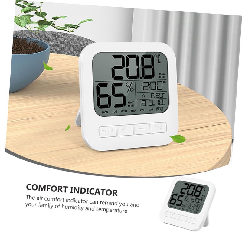 SUPVOX Digital Hygrometer Indoor Thermometer Lcd Display High Accuracy Humidity
