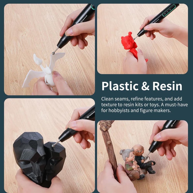 Hanboost 14Pcs Diamond Ball Shape Engraving Burr Set for Rotary