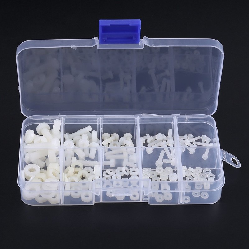 Pack of 150 Screws Nuts Washers Assortment Kit M2 M2.5