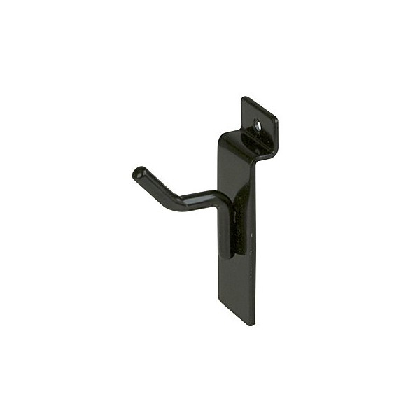 1" Black Slatwall Hooks (Box of 25)