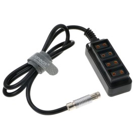 Uonecn 3 Pin Male to 4 D-tap Female Video Power Cable for ARRI Camera