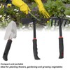 3PCS Garden Tool Set Iron Stainless Steel Five Teeth Rake