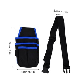 Werkzeugtasche mit Hüftgurt, Multifunktionale Werkzeugtasche aus Segeltuch, Elektriker Organizer Hüfttasche für Heimwerker, Tischler (Blau)