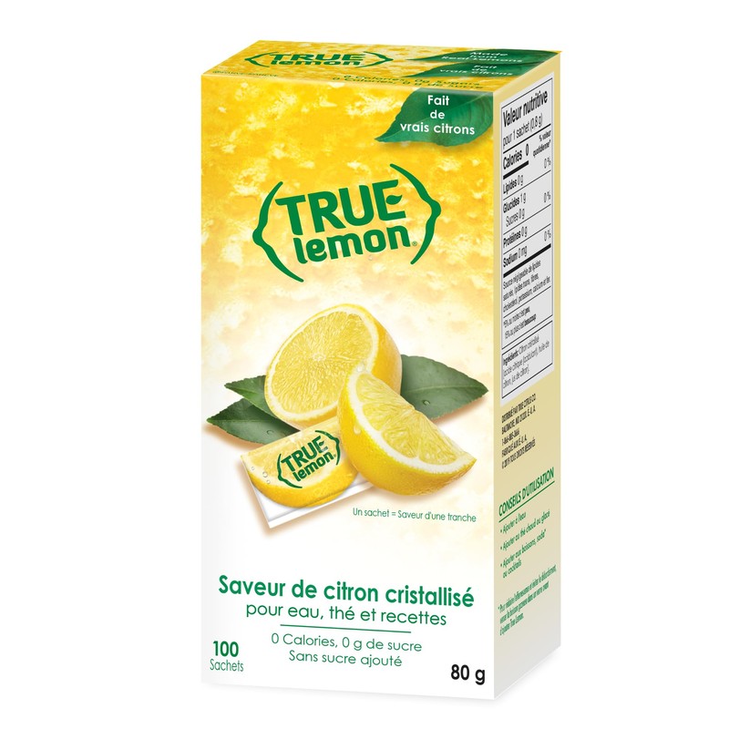 TRUE LEMON Water Enhancer, Bulk Dispenser, 0 Calorie Drink Mix