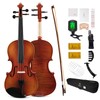 PHOENIX Violin 4/4 Full Size Kit, Violin Fiddle Set for