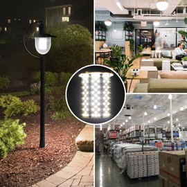 Led Corn Light Bulb-2 Pack 400W Equivalent Energy Saving, 4000K 5000lm Bright led Light Bulbs, 40W E27 Base(with E40 convertor) for Warehouse, Factory, Illuminating Large Areas, Parking Lots