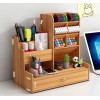 Organizador De Escritorio Madera Oficina Con Cajonera