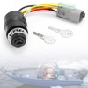 JERBOR 129572 Ignition Switch with Keys Fit for Tracker Boats,