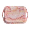 Bandeja para servir de mármol rosa de 11 x 16 pulgadas, bandeja de melamina accesorios de cocina - Pro Tech Products