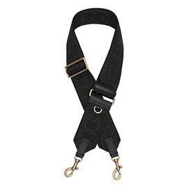 Liebeskind Women's Logo Webbing Strap Shoulder Straps Long, Black gold