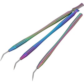 Unomor Accesorio Profesional de Acero Inoxidable para Colocar y Separar Pestañas, Herramienta Multifuncional para Lifting y Extensiones en Salones y Uso Doméstico