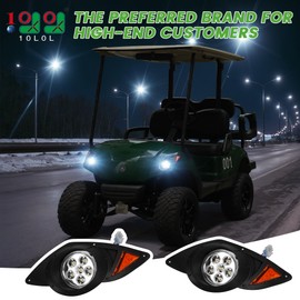 10L0L Golf Cart Head Light Kit for YAMAHA Drive G29 2007-2016 Gas or Electric Golf Cart - Front Driver Side and Passenger Side Replace 12V Headlights Light Kit Assembly, 3Pin Connector Included