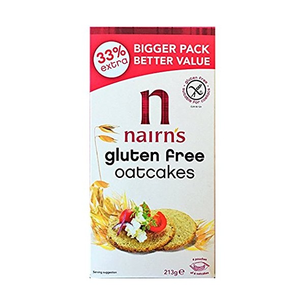 Nairn's Gluten Free Oatcakes, 213g (Pack of 2)