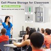 Loghot Aluminum Alloy Pocket Chart Cell Phones Storage Cabinet for