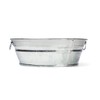 Behrens, Silver 102LFT 2 Qt. Hot Dipped Steel Low Flat