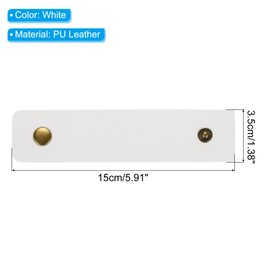 PATIKIL Napkin Rings, 12 Pcs Leather Napkin Rings Rustic Holder for Table Decor Thanksgiving Farmhouse Wedding Fall Banquets Dinner Party Ornaments Classic, White