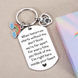 Loss of Dog Sympathy Gifts, Dog Memorial Gifts for Loss of Dog, Pet Memorial Gifts for Dogs Cats, Pet Memorial Keychain, Rainbow Bridge Dog Memorial Gifts, Pet Loss Sympathy Gift for Men Women Friends